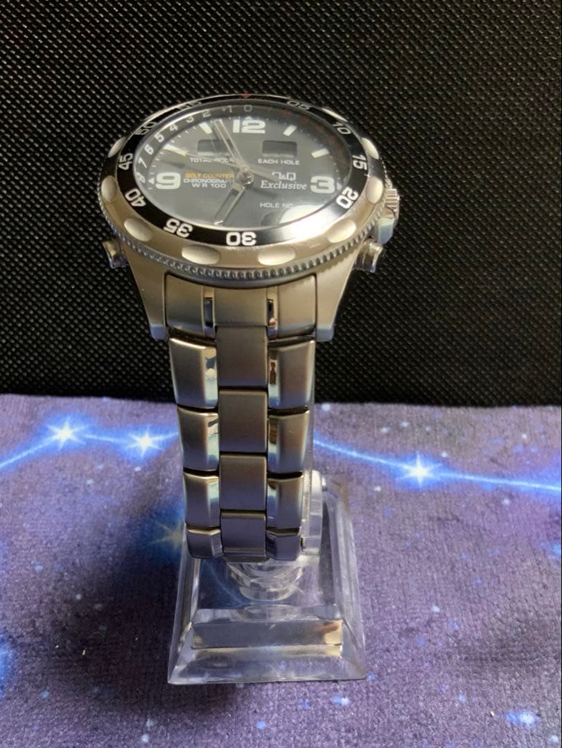 CITIZEN Q&Q Exclusive T024J205 Digital Analog Silver Watch