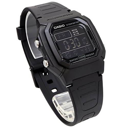 CASIO W-800H-1BV Digital Watch 100M Water Resist 10-Year Battery Men’s Y863647