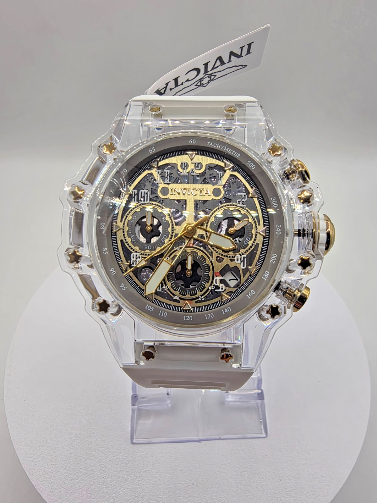 Invicta Racing Vaulthan 69689 Men’s 44mm White Copper Dial Quartz Watch New