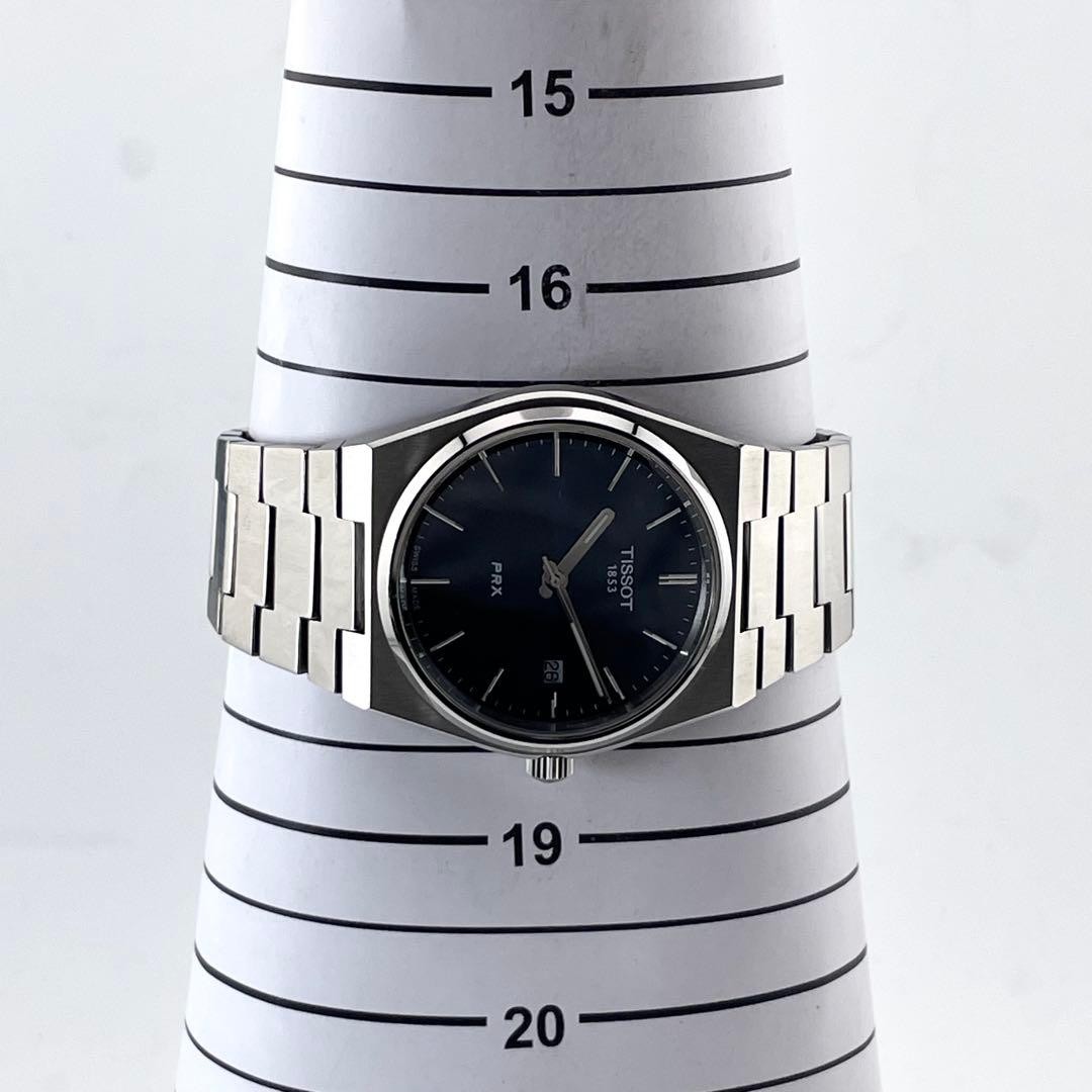 Tissot PRX Date Quartz Watch T137410A 40mm Navy Dial Men’s