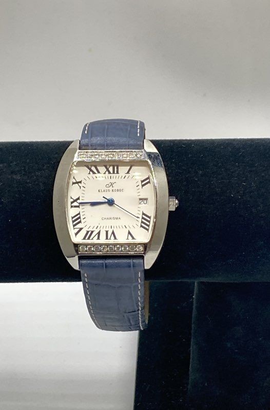 Klaus Kobec Charisma Women’s Watch KKG1928D Stainless Steel Blue Leather 32mm