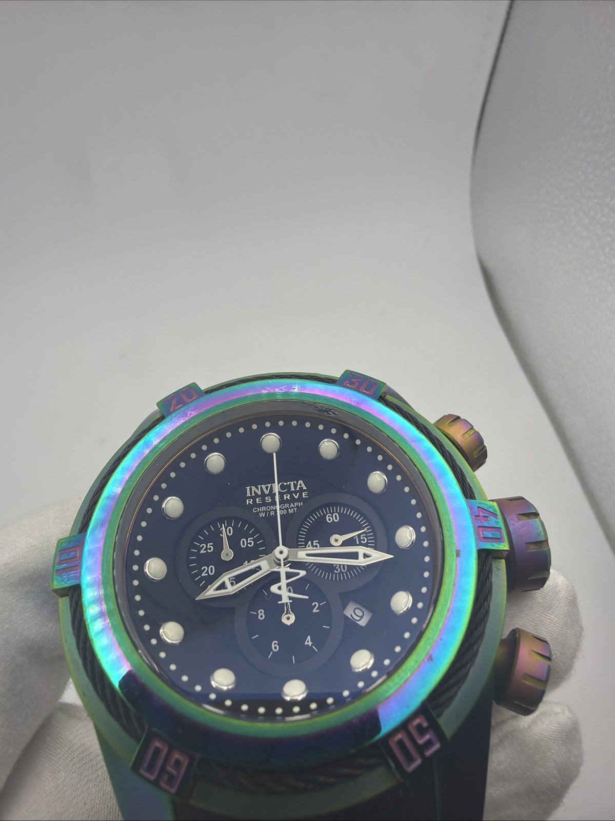 Invicta Reserve Bolt 22841 Men’s 53mm Iridescent Rainbow Swiss Chronograph Watch