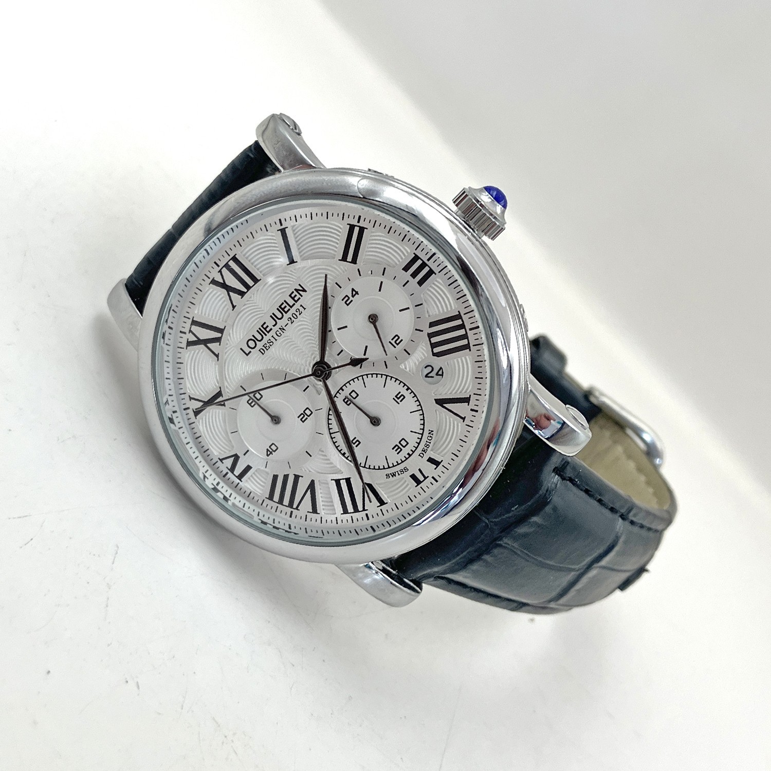 Louie Juelen Chronograph Watch SEE DESCRIPTION WR 30m 42mm Mens