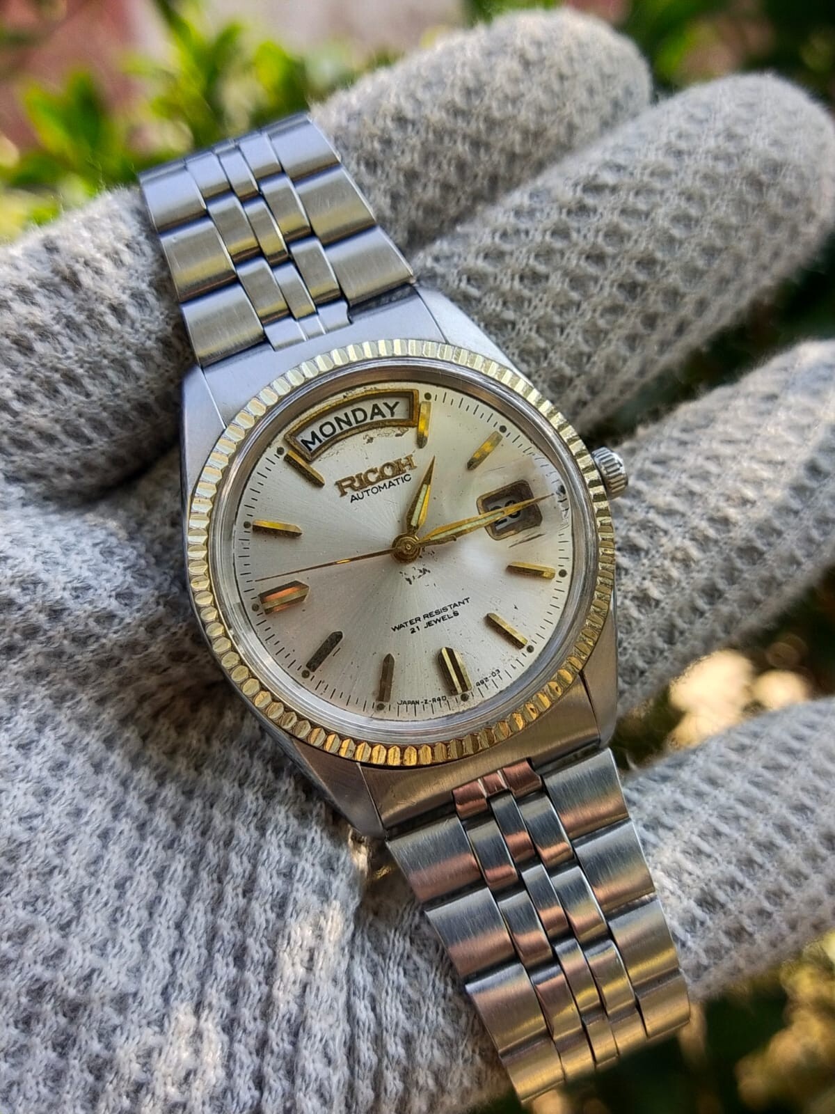 VINTAGE RICOH PRESIDENT 040121 AUTOMATIC 21 JEWELS MEN,s WATCH