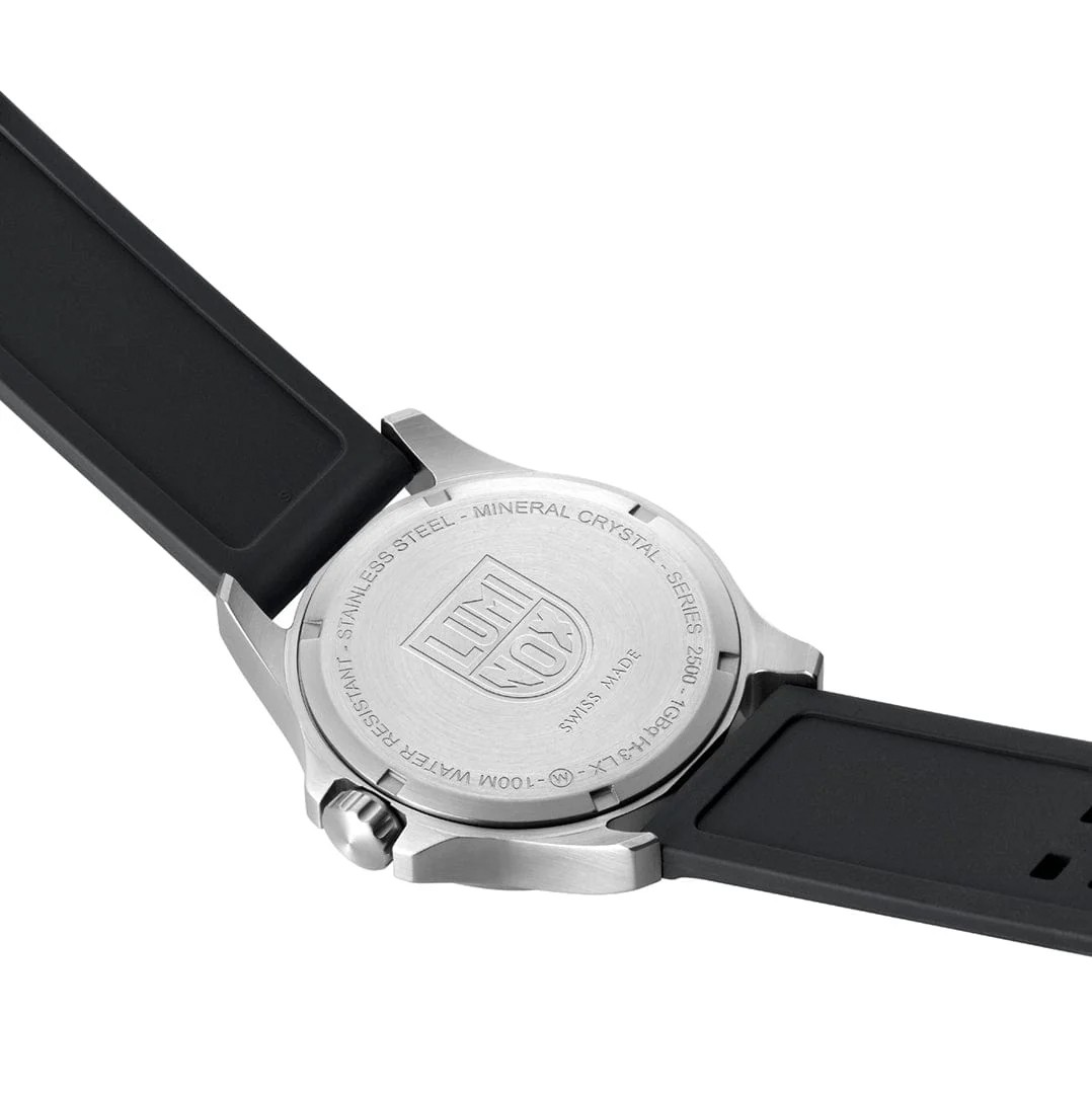 Luminox X2.2502 PATAGONIA STEEL 2500 Series 43mm silver black PU Men’s Watch NEW