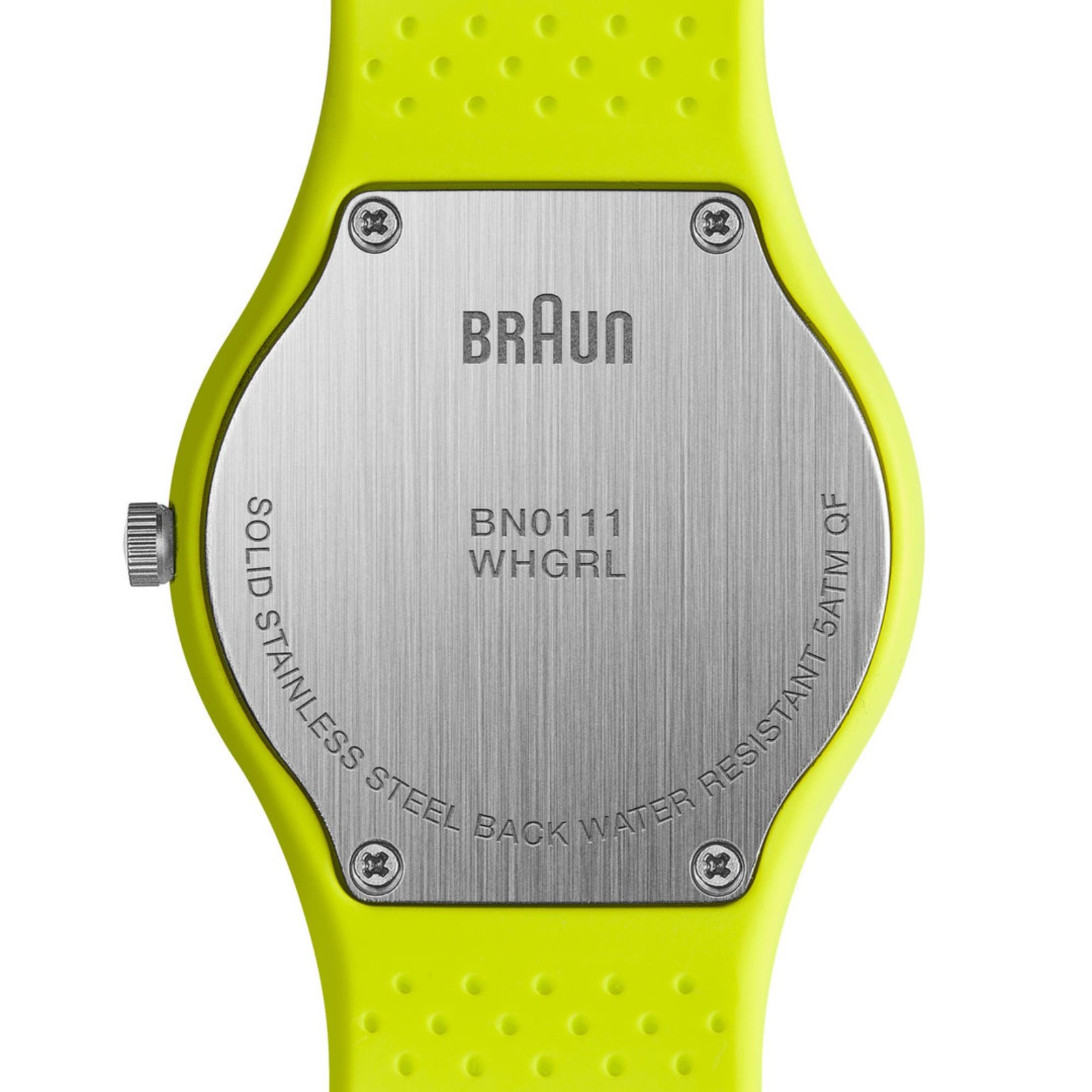 Braun Sports Watch White Dial Rubber Strap Unisex Watch BN0111WHGRL