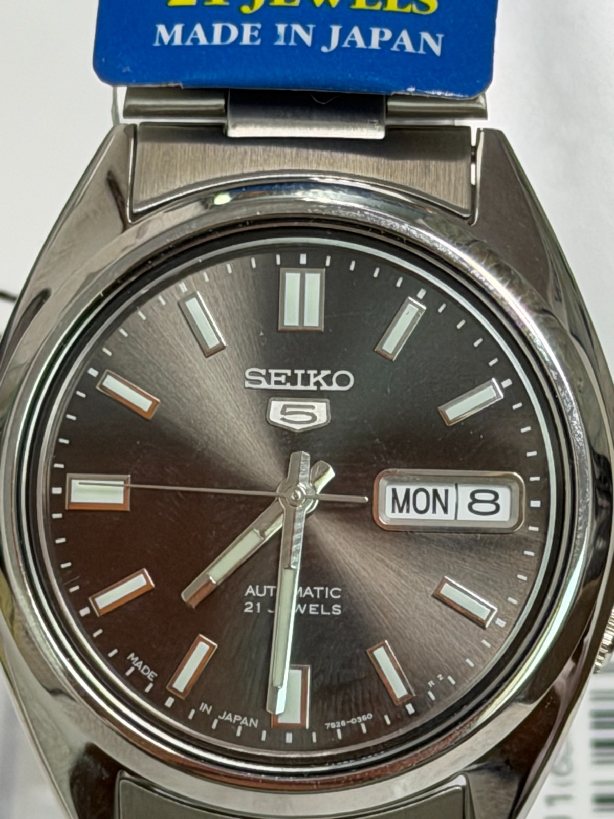 Seiko SNXS79J1 Automatic Men’s Watch Black Dial 21 Jewels Made in Japan New