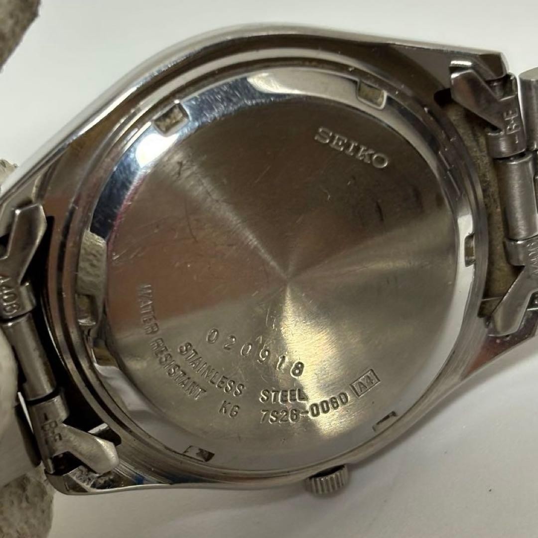 SEIKO SEIKO 5 7S26-0060 automatic date black dial