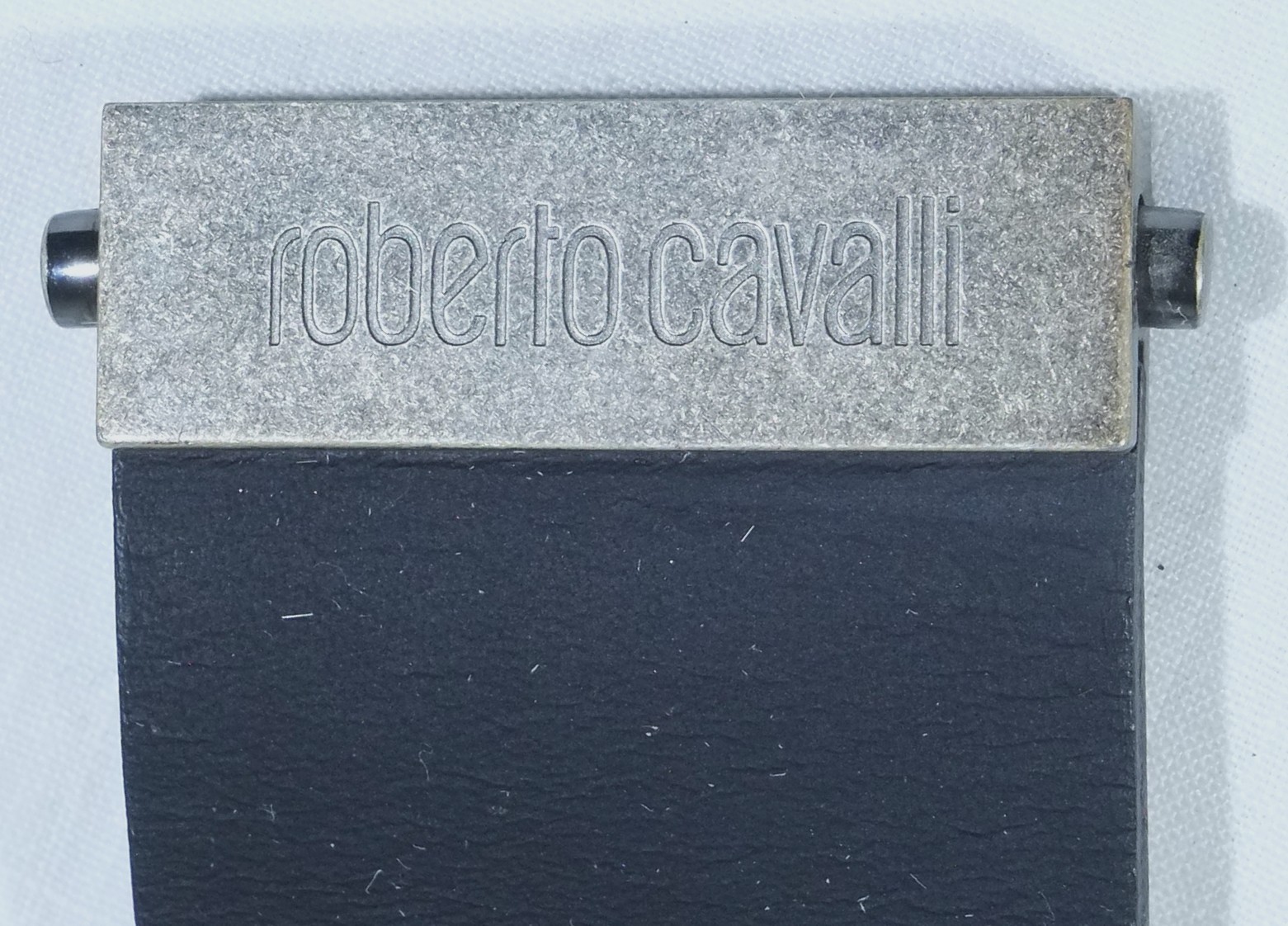 Vintage Roberto Cavalli Silver Oval Dial Wrist Watch.