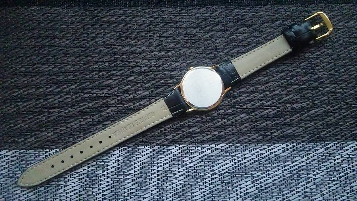 SEIKO DOLCE 5E31-6D60 Gold Quartz Mens Dress Watch Vintage Analog Japan