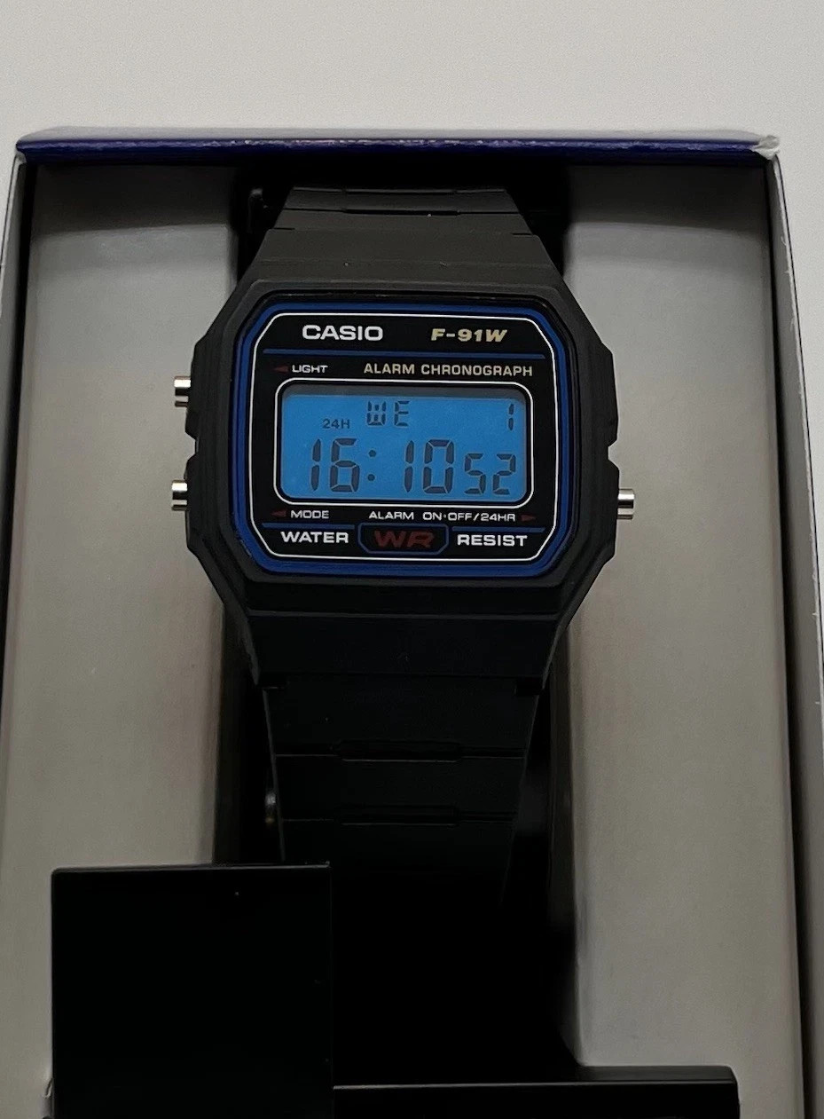 Casio F-91W Blue LCD Screen Replacement – DIY Mod Blue Digital Display Panel