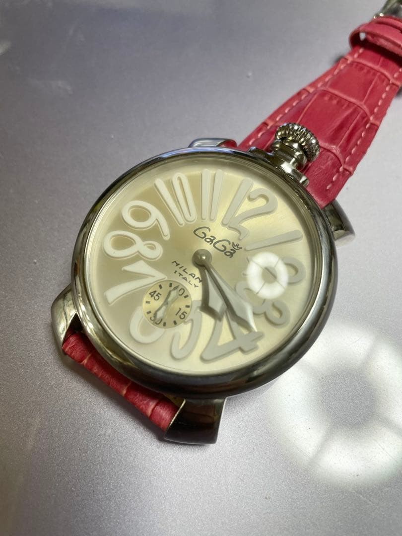 GaGa Milano Manuale 48mm Hand-Wound Watch With Box Used