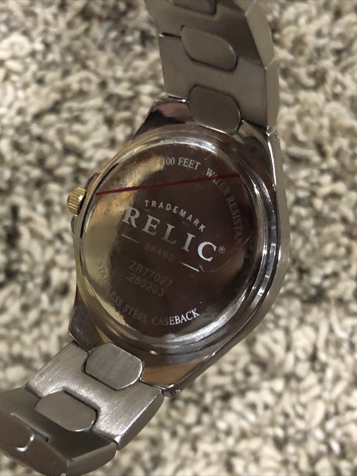 Mens Relic Folio by Fossil Water Resistant ZR77027 Watch F78