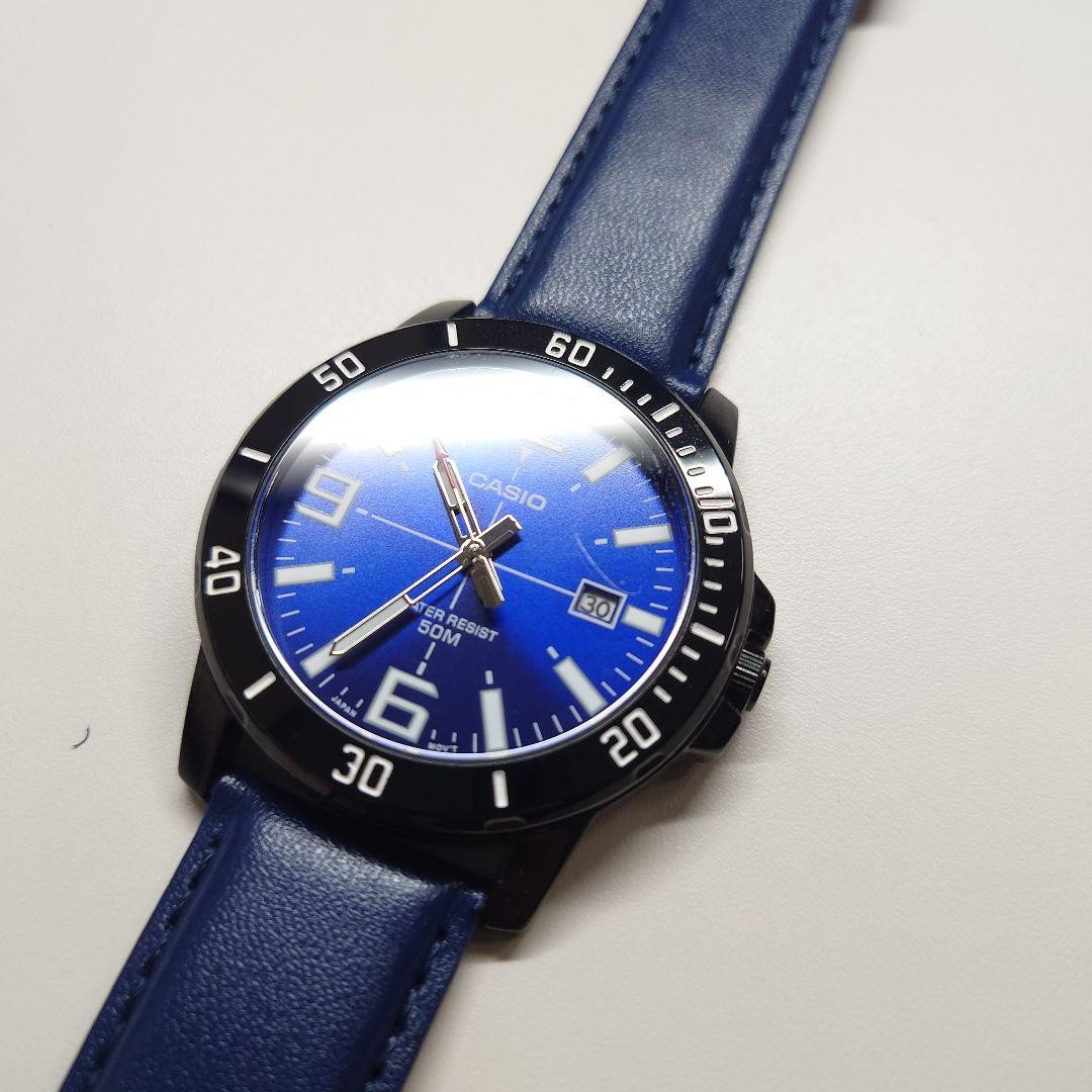 CASIO MTP-VD01BL-2B, working condition, battery replaced with new one.