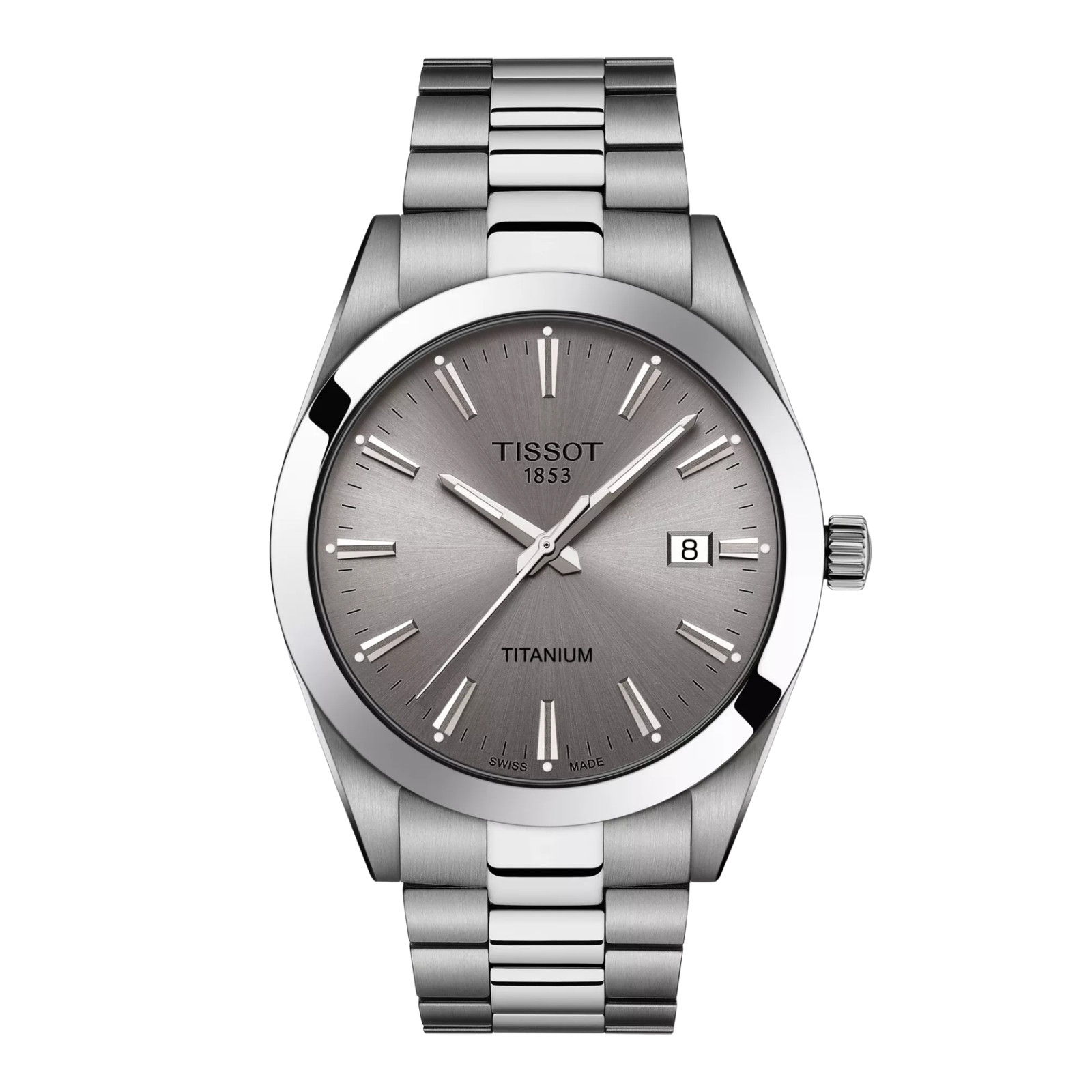 Tissot Gentleman Titanium 40 MM Quartz EOL Grey Dial Watch T127.410.44.081.00