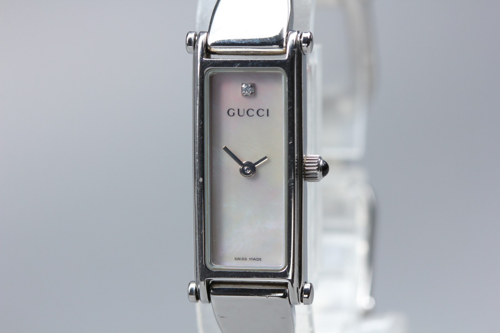 [Exc+5] GUCCI 1500L 12mm Shell Dial 1P Diamond Quartz Women’s Wrist Watch