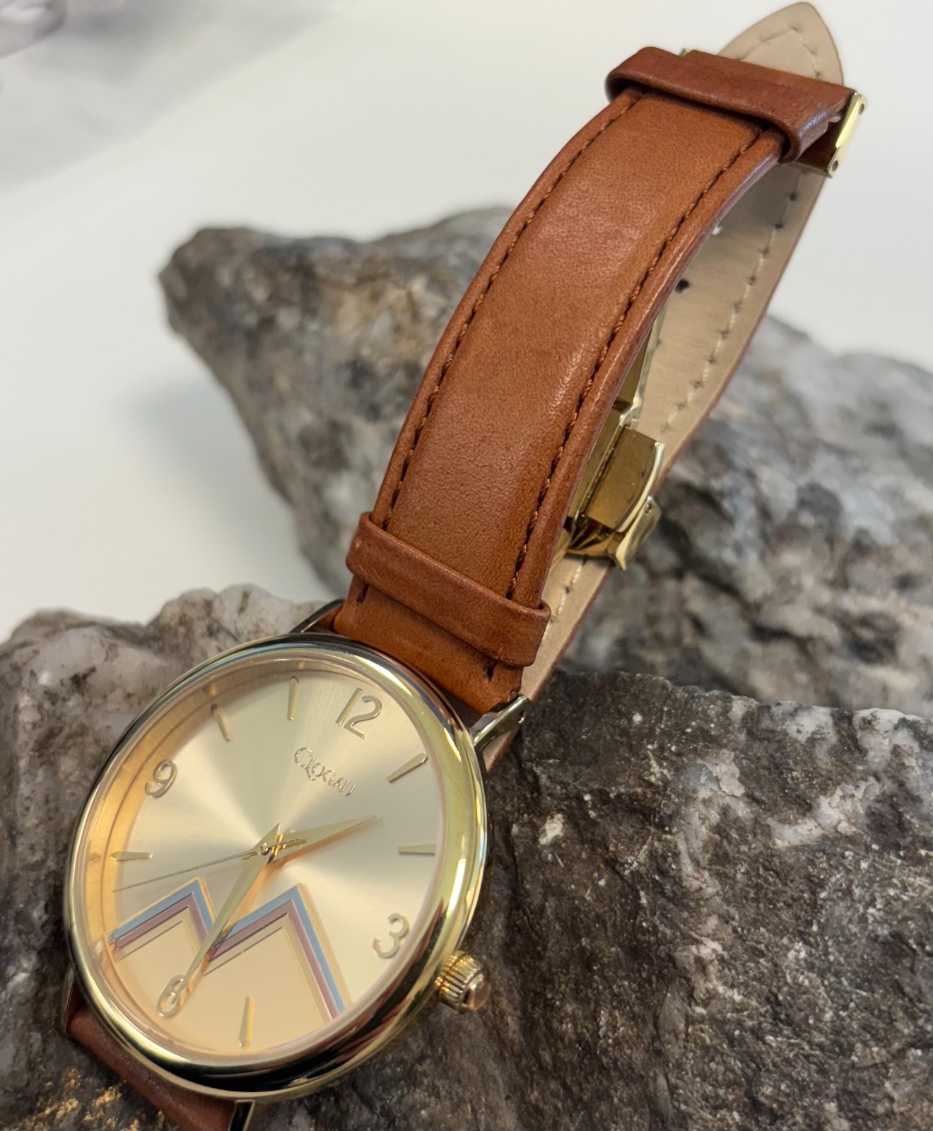 Clogau Welsh Small 19.5cm Staineless Steel Yellow & Rose Cynefin Watch Wales