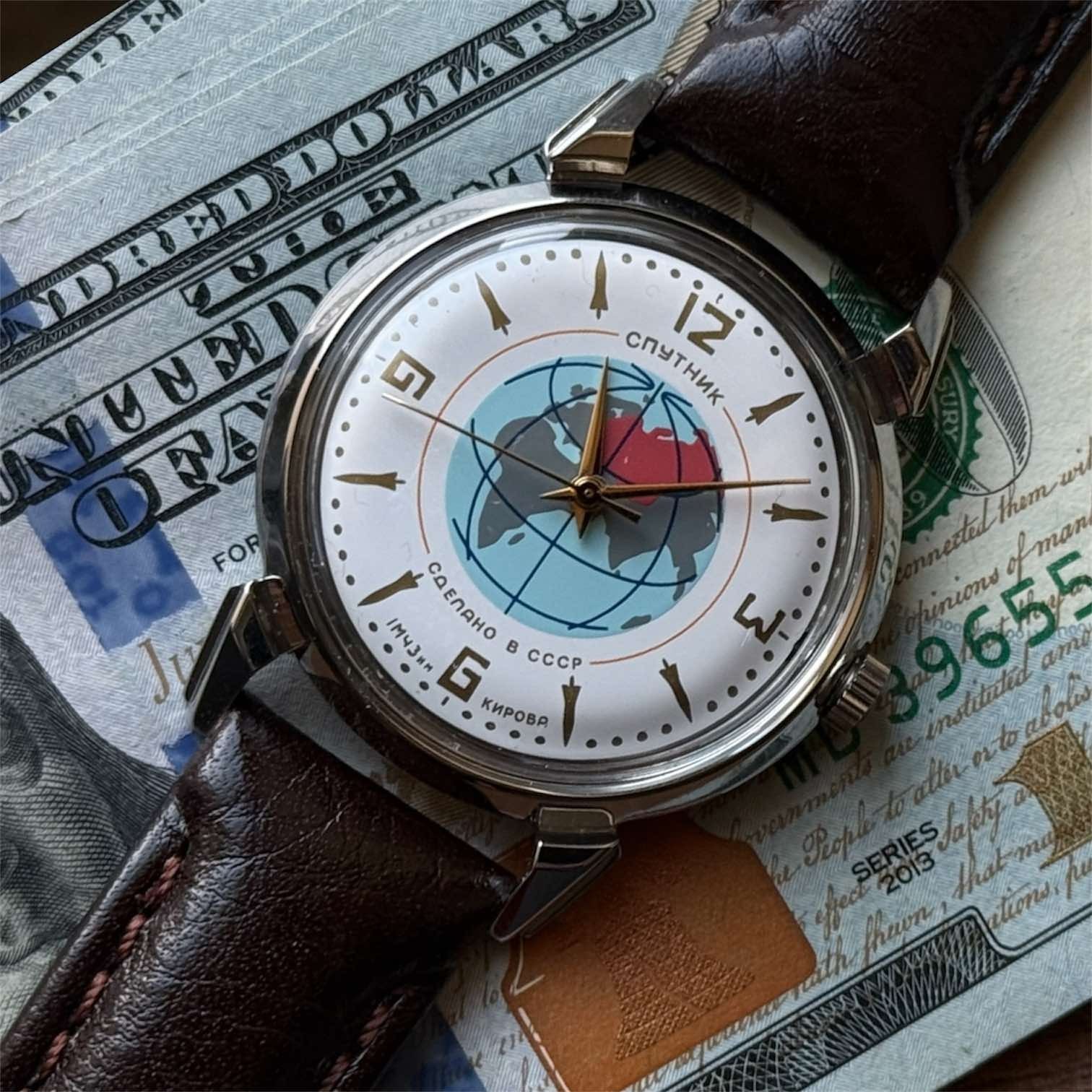 Watch Raketa Sputnik Mechanical Kirovskie Vintage Soviet USSR Russian Men’s RARE