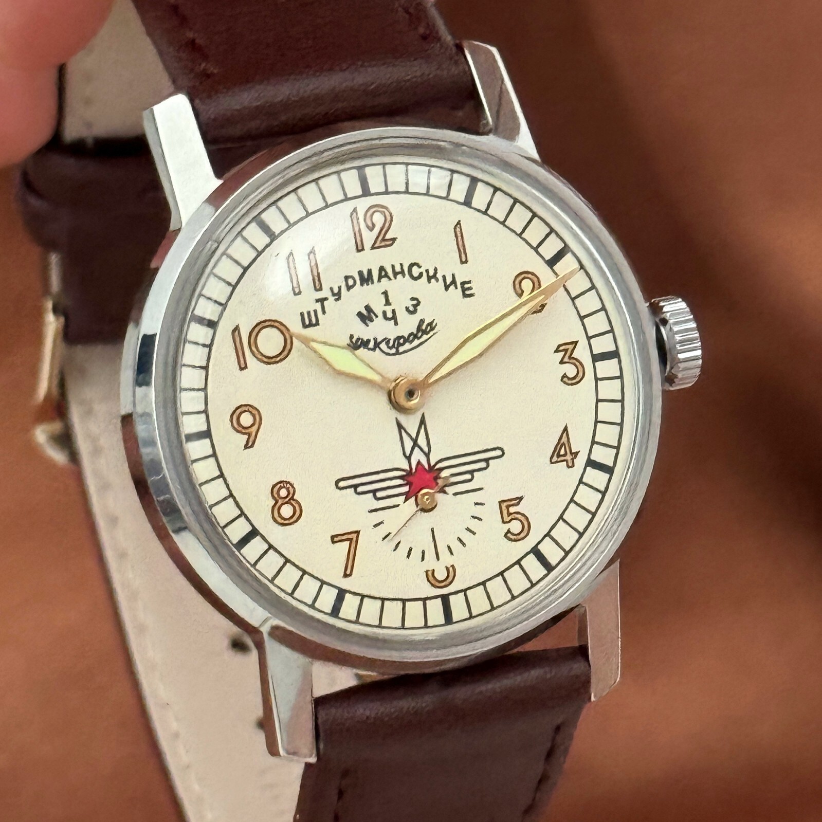Sturmanskie Vintage Pobeda Wristwatch Soviet Mechanical Watch Yuri Gagarin USSR