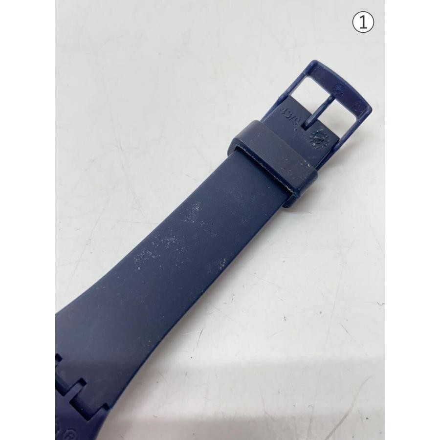 SWATCH◆Watch/Analog/Rubber/NVY/NVY/sr1130sw//