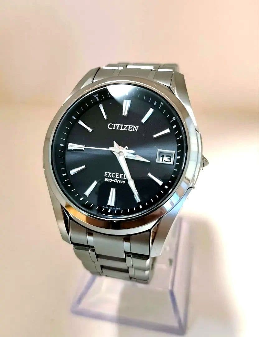 CITIZEN EXCEED H111-T015565 Used Wristwatch Solar Radio Controlled Unisex Adults