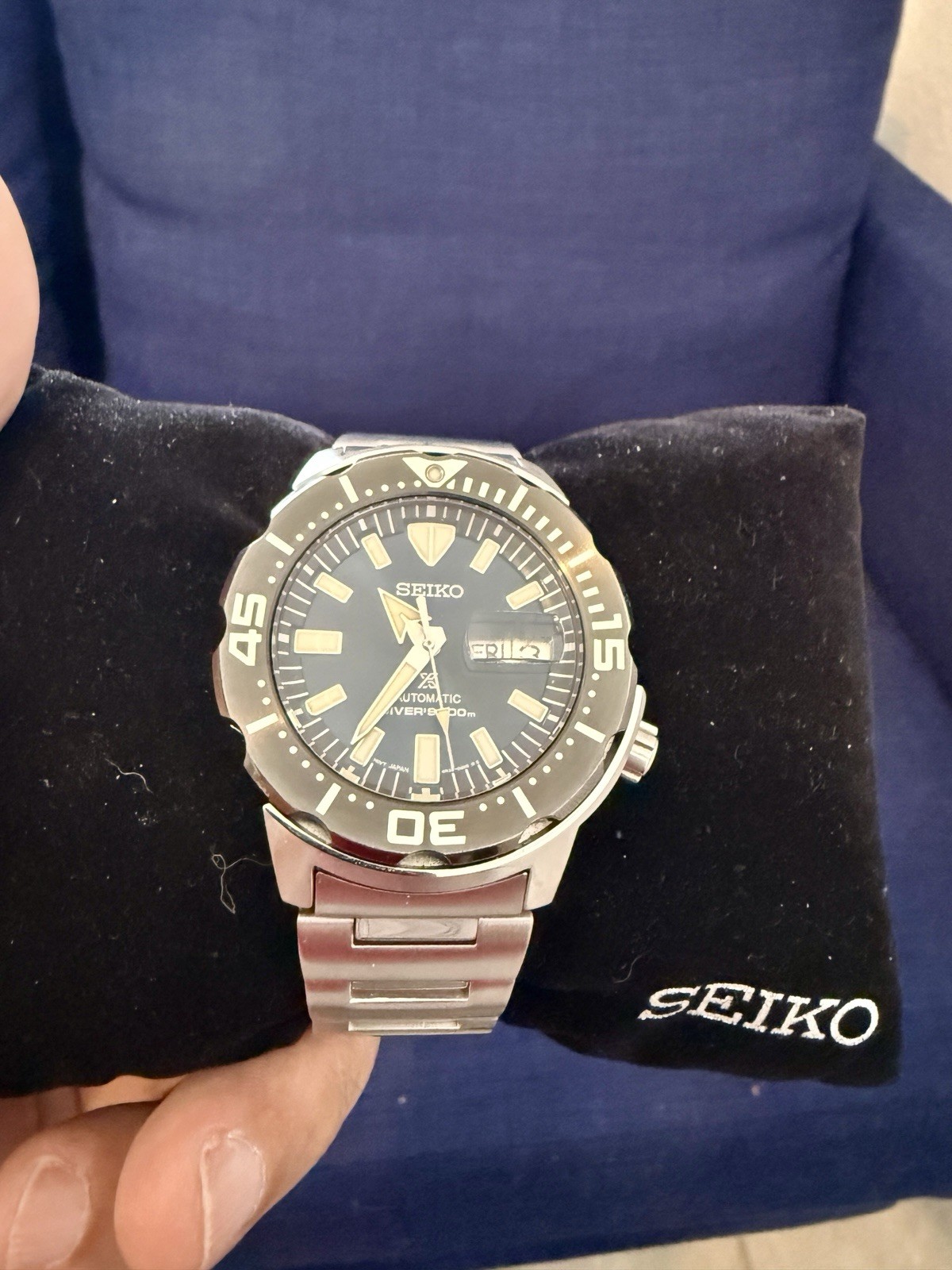 Seiko Monster SRPD25 – Prospex Automatic Diver 200m Blue Dial
