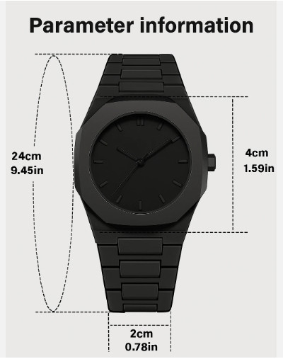 Men’s Watch Waterproof Minimalist Modern Dial Quartz Classic Wristwatch Luxury