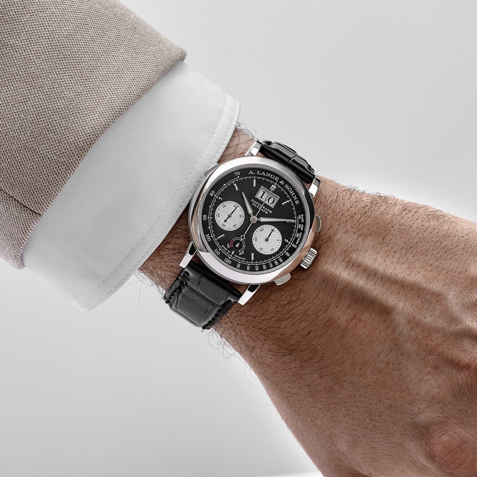 A. Lange & Söhne Datograph 405.035 Up/Down Platinum Black Dial (2020)