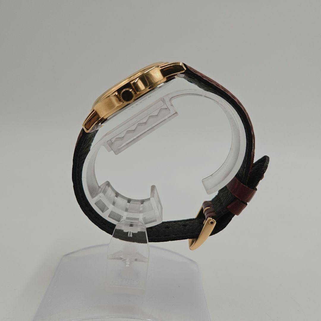 721 CASIO Analog Quartz Watch, Gold/Wine Red, Working Condition