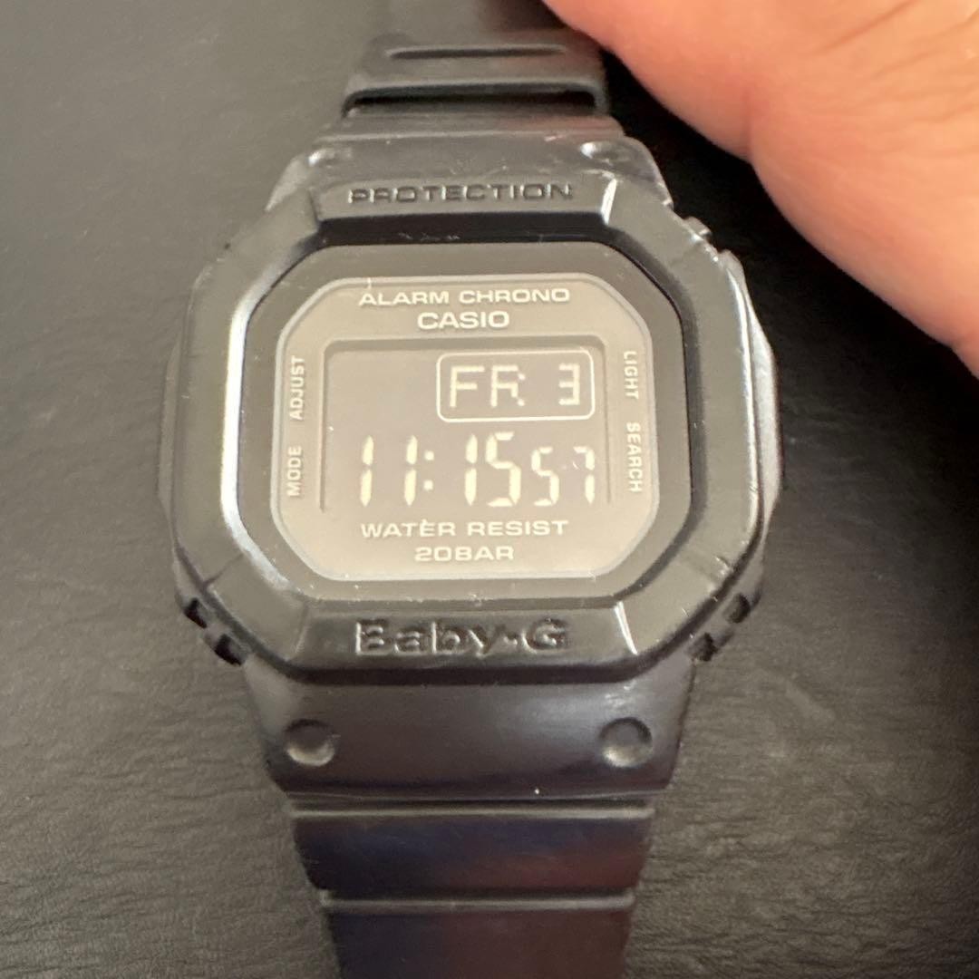 This is the Casio Baby-G square model, BG-5600BK.