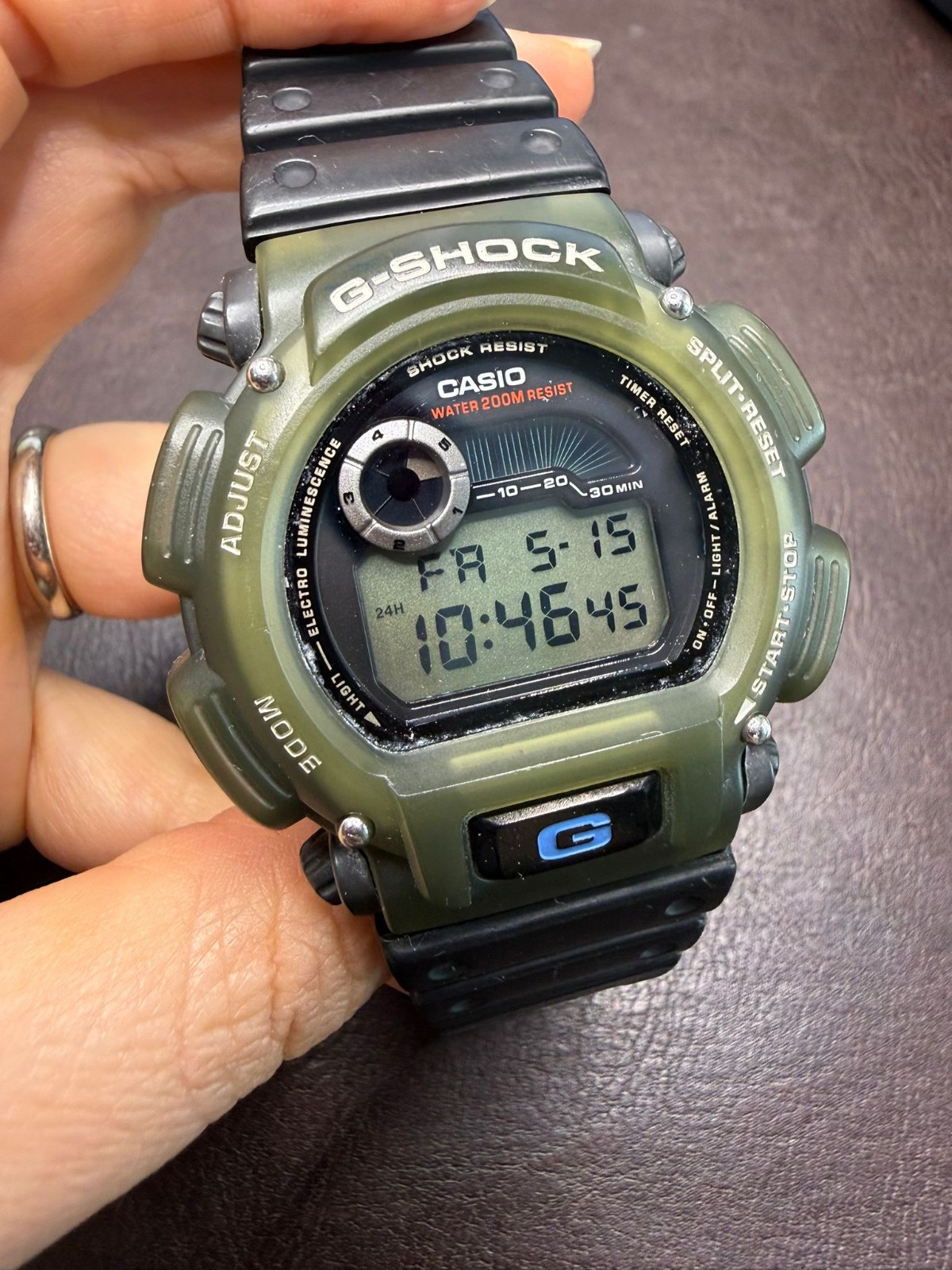 CASIO G-Shock DW-9000 – Vintage Military Digital Watch (46mm) – Working