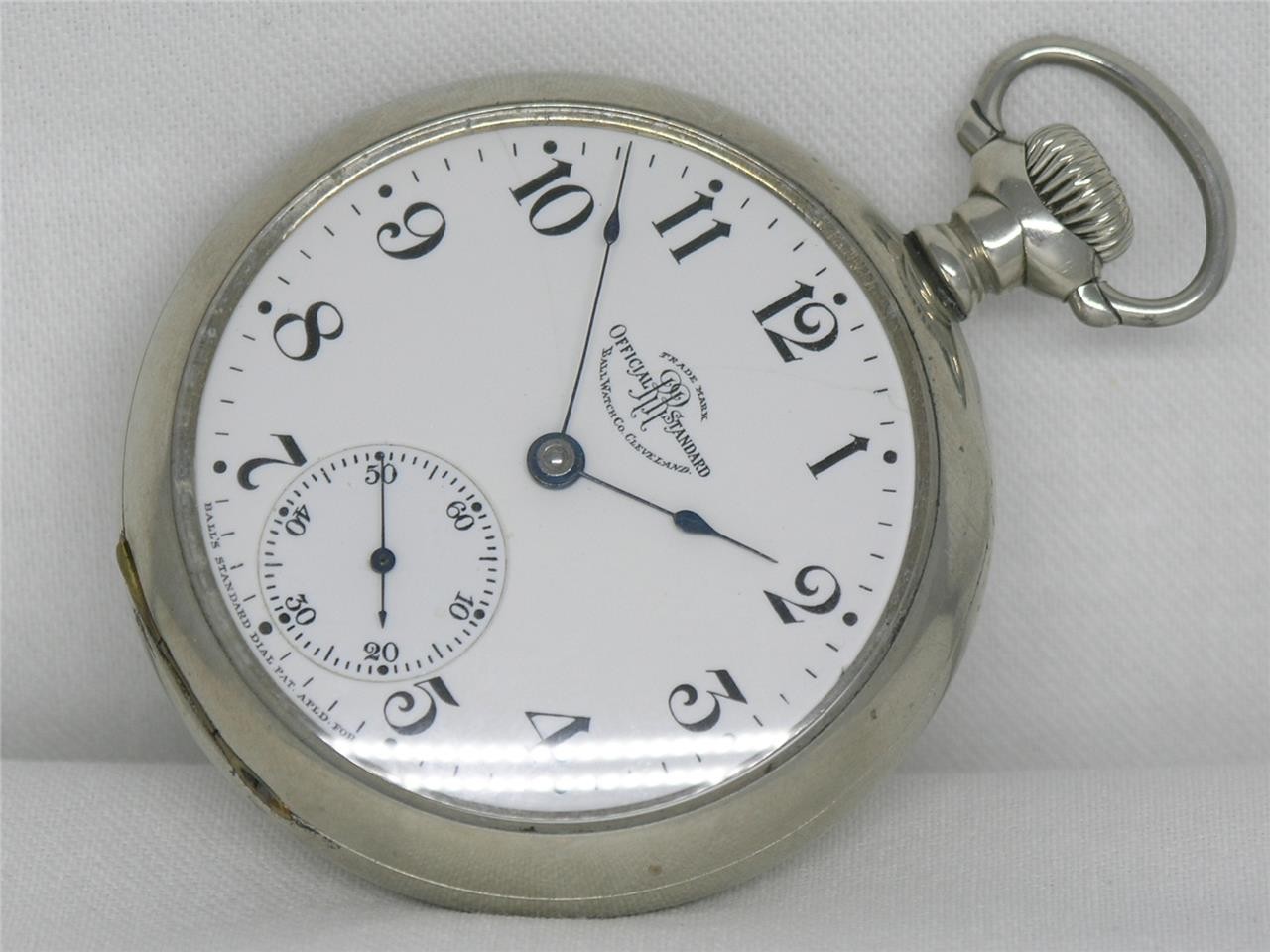 18S BALL HAMILTON 999E 17 JEWEL ORRS FIRST OF 2ND RUN POCKETWATCH, RUNNING!