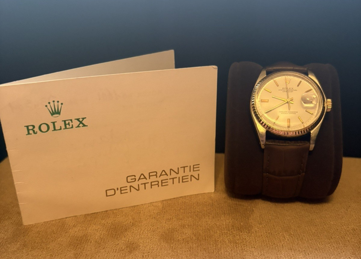 Rolex Datejust 1601 – Two Tone – White Pie Pan Dial – With Rolex Service Papers