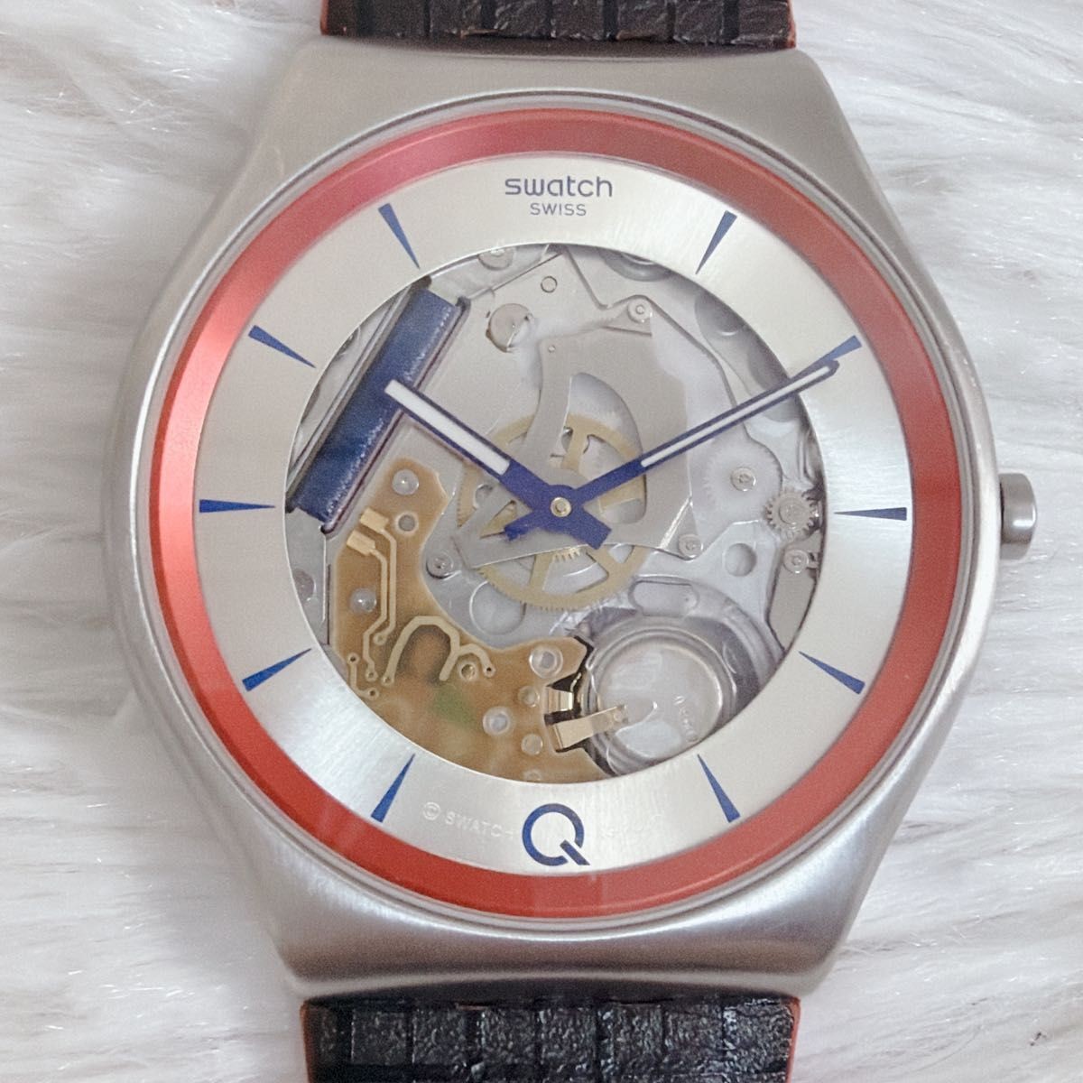 Rare Swatch x 007 No Time to Die 2Q SKIN Irony SS07Z102 Skeleton Watch Box