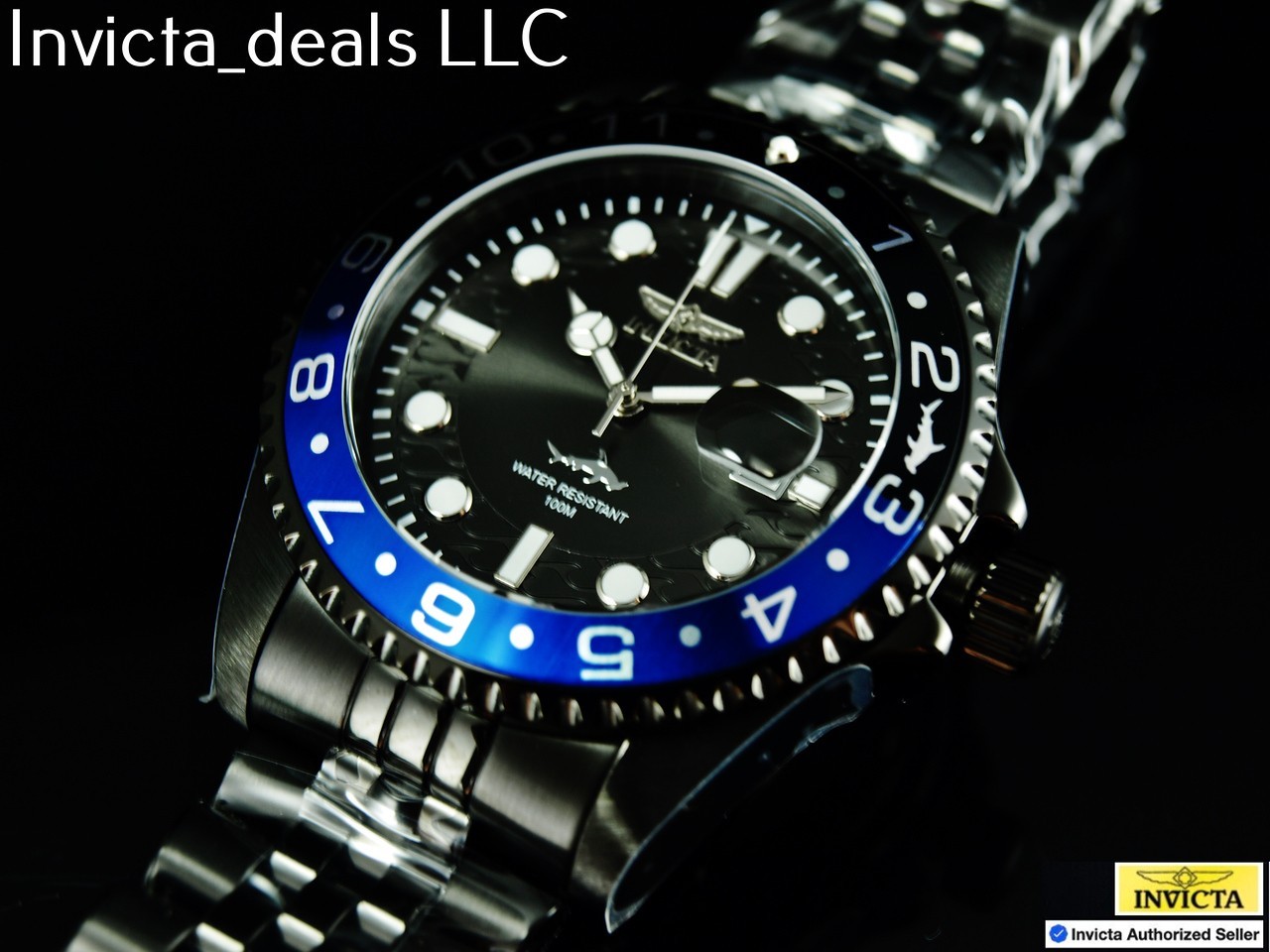 New Invicta Men’s 43mm Pro Diver HAMMERHEAD SILVER DIAL Gold Two Tone SS Watch