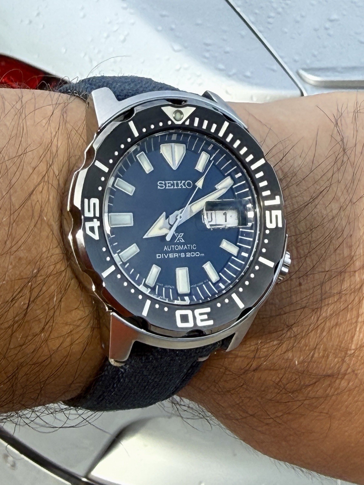 Seiko Monster SRPD25 – Prospex Automatic Diver 200m Blue Dial