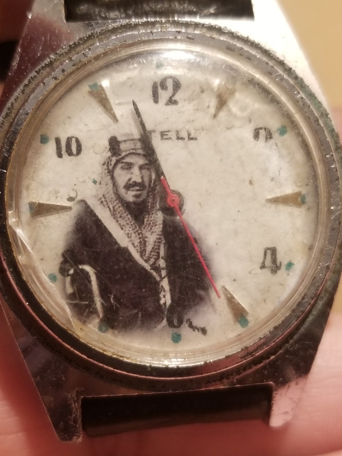 VINTAGE KING Abdulaziz bin Abd MEMORIAL Wrist WATCH SAUDI ARABIA KINGDOM 1940’S