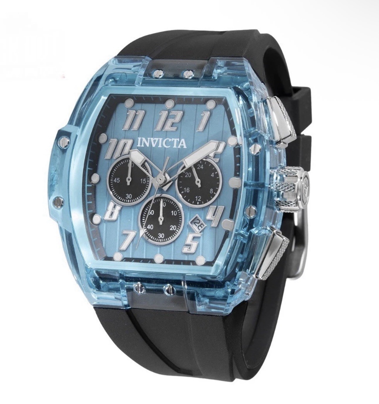🔥New🔥Invicta S1 Rally Kinesia Anatomic 47mm Men’s Watch Clear Blue Black 50085
