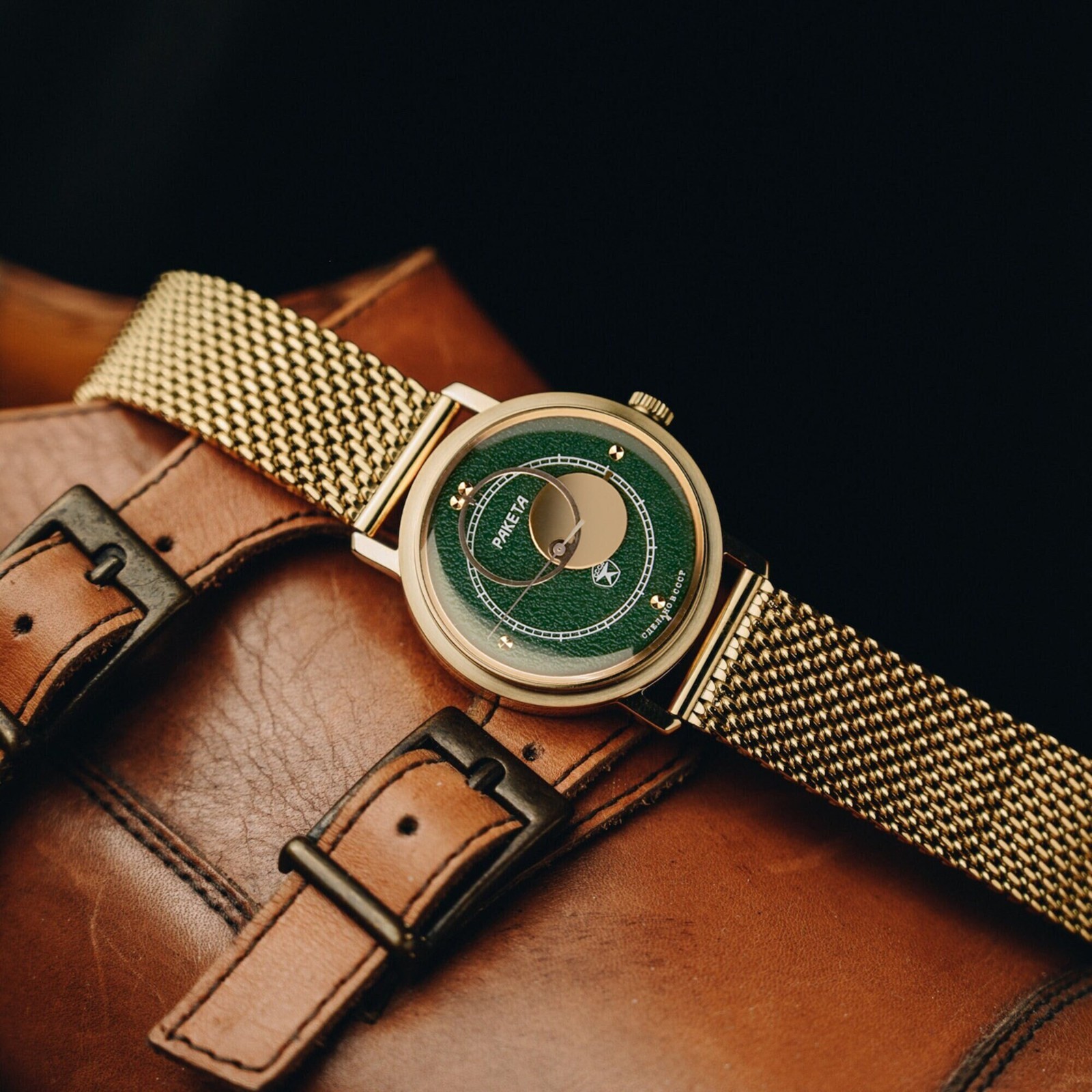 Rare Green Vintage Raketa Kopernik (Copernicus) 1980s, Soviet Men’s Watch