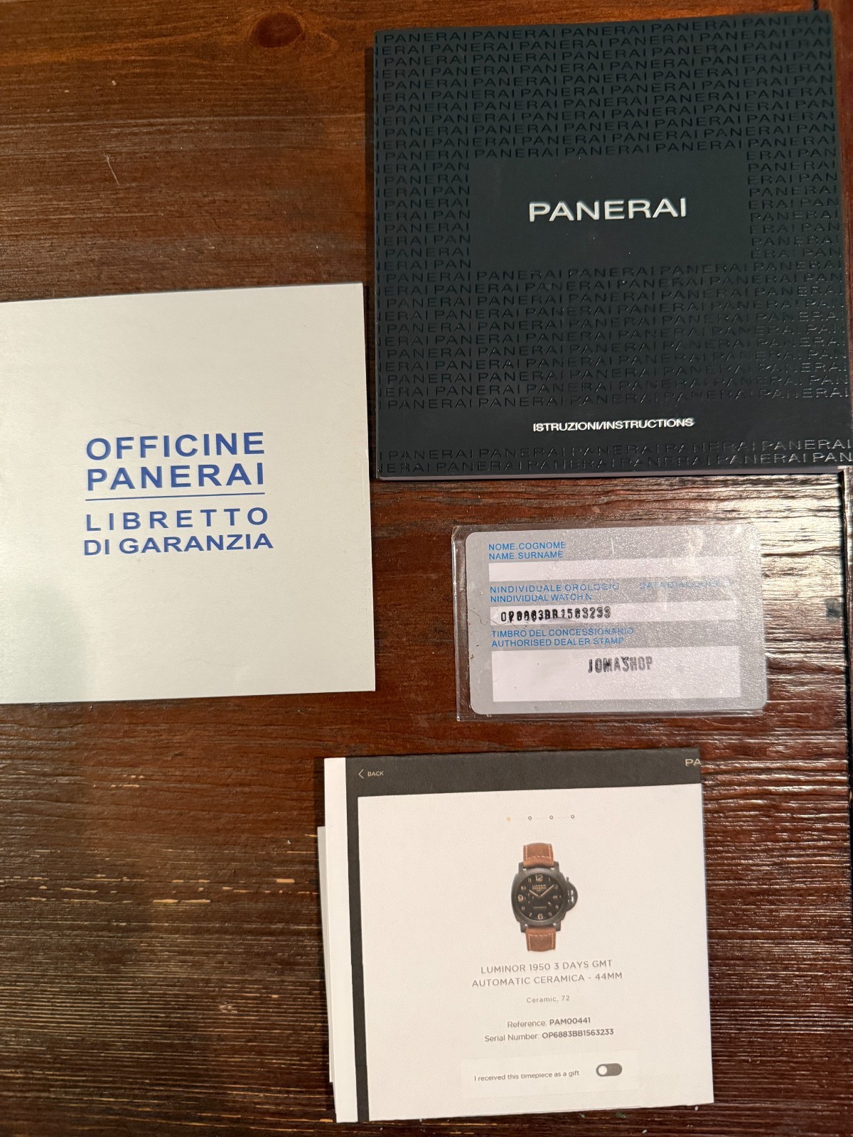 Panerai Luminor Ceramica GMT Men’s Black Watch – PAM00441 0441,441
