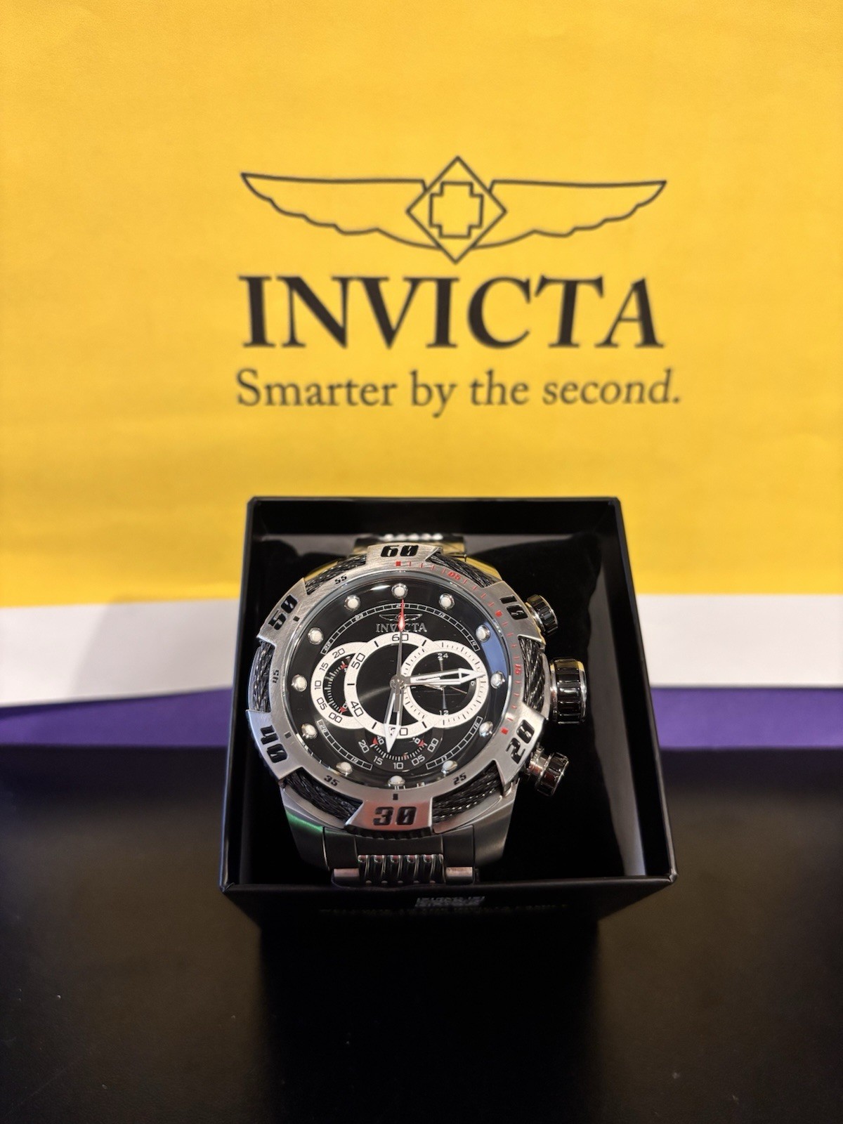 Invicta Speedway Finish line Men’s Watch – 50mm, Steel (25478)