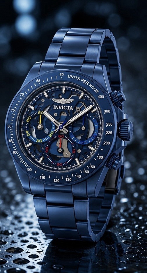 Invicta Speedway Stratacore Men’s Watch – 40mm, Blue
