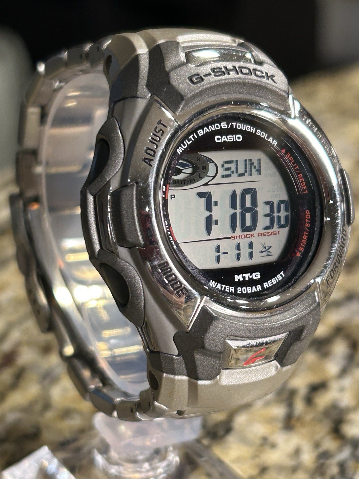 Casio Men’s G-Shock MTGM900DA-8CR Tough Solar Atomic Stainless Steel Sport Watch
