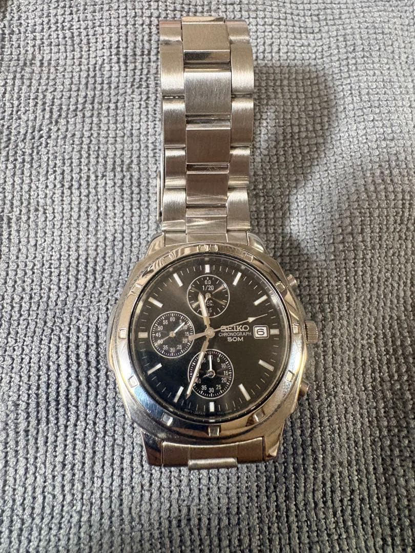 SEIKO Chronograph 7T92 0CA0 Men’s Wristwatch Condition