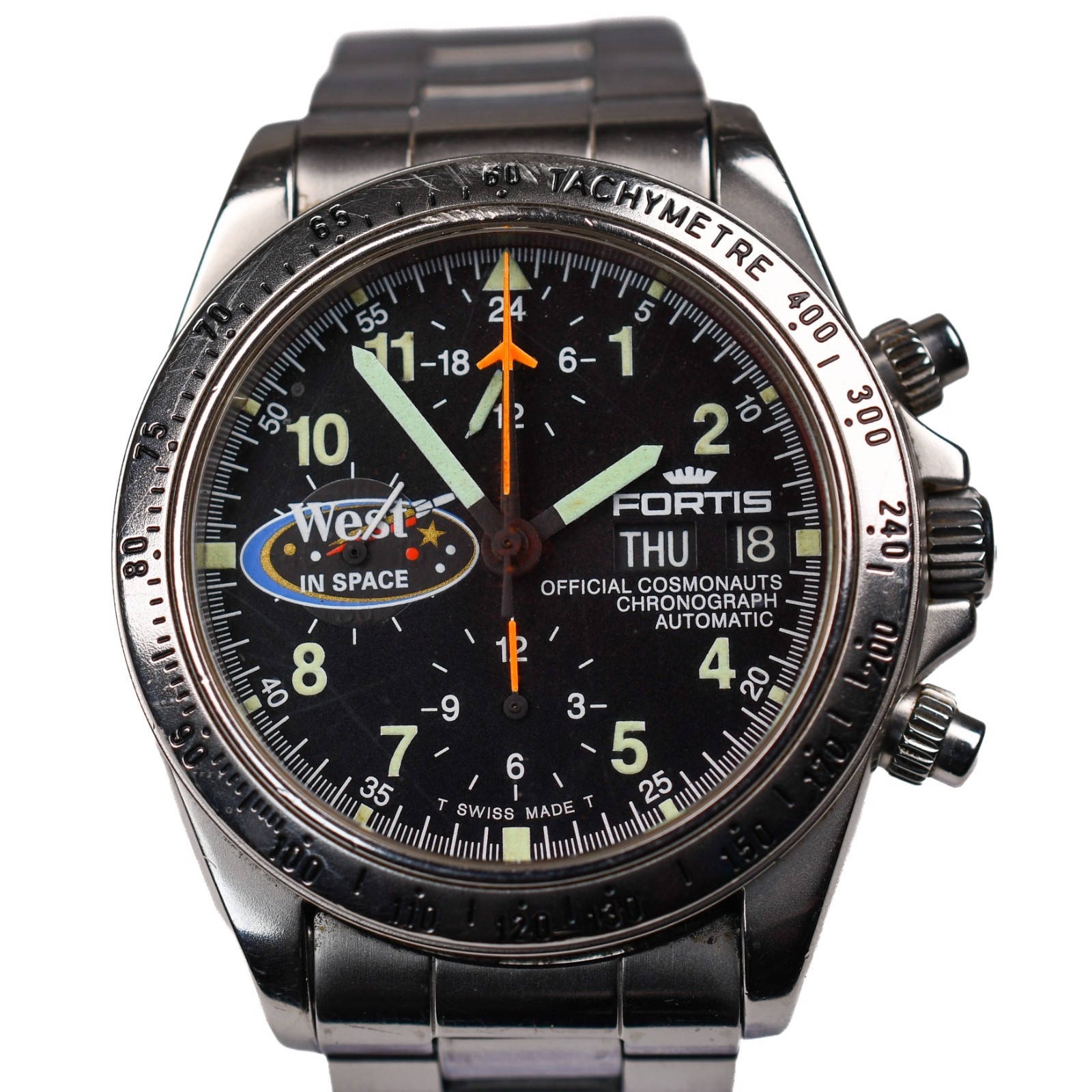 Fortis Cosmonaut Chronograph 630.22.141 38mm 1990s 38.5mm Lemania 5100 Steel