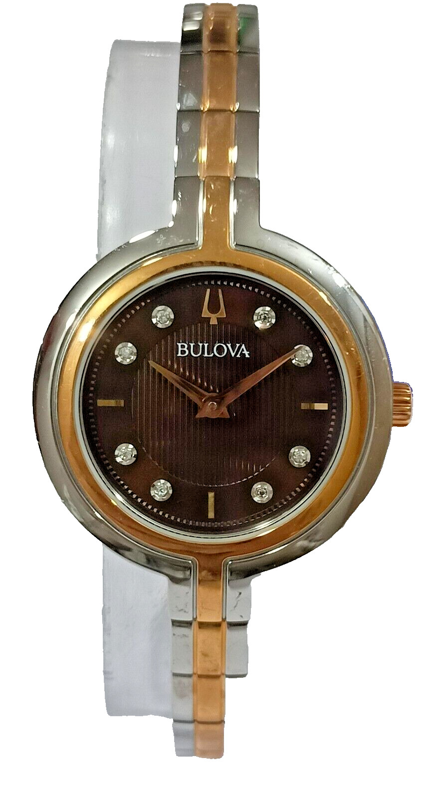 98P194 BULOVA RHAPSODY DIAMOND ACCENT WOMEN’S WATCH M-462