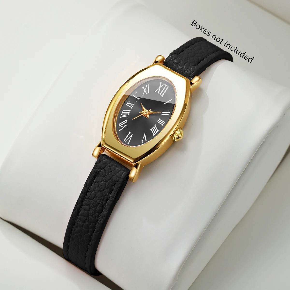 Elegant Oval Roma Dial Women Quartz Watch Fashion Bracelet Strap Ladies