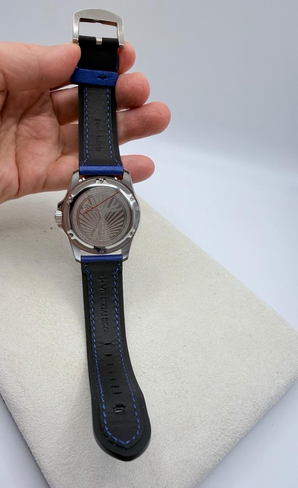 Venezianico Nereide UltraLeggero Skeleton Blue 3921502 Automatic 316L Men Watch