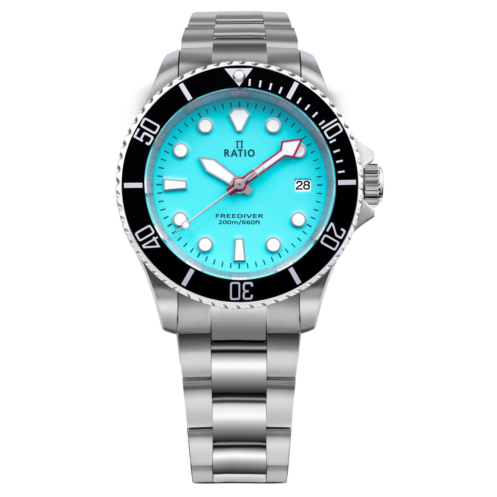 Ratio FreeDiver Ice Blue Dial Quartz Analog Diver’s RTF032 200M Men’s Watch