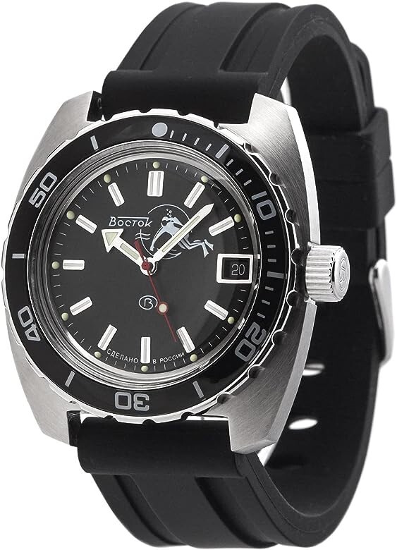 Vostok Amphibia 170600 Watch Scuba Dude Diver Mechanical Automatic US SELLER